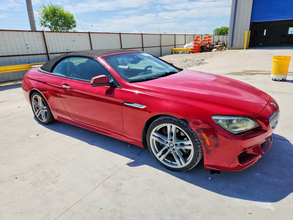 2013 BMW 6er VIN WBAYP9C50DDW21258 COPART salvage auction — FRONT END, Tx - Certificate Of Title, sold $4,550 on 2026-07-14 (photo 4)