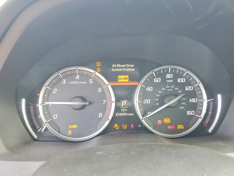 2016 Acura VIN 5FRYD4H47GB026160 COPART salvage auction — FRONT END, Ca - Salvage Certificate, sold $1,700 on 2026-07-27 (photo 9)