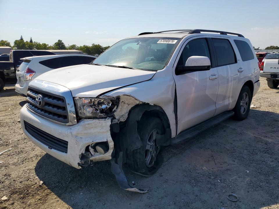 2013 Toyota Sequoia VIN 5TDBY5G11DS075063 COPART salvage auction — FRONT END, Ca - Salvage Certificate, sold $3,400 on 2026-07-07 (photo 1)