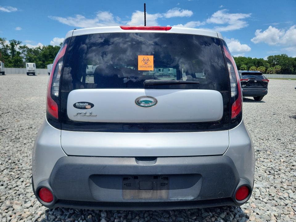 2014 Kia Soul VIN KNDJN2A20E7736601 COPART salvage auction — ROLLOVER, Fl - Cert Of Ttl-Rebuilt&Slvg Rbld, sold $650 on 2026-07-06 (photo 6)