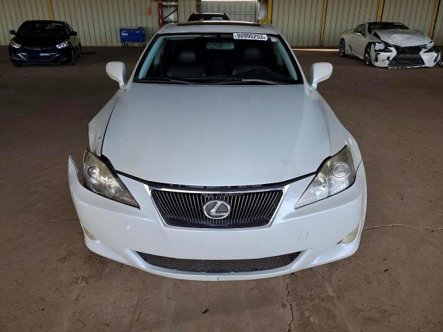 2007 Lexus Is 250 VIN JTHBK262275029535 COPART salvage auction — FRONT END, Az - Cert Of Title-Restored Salvage, sold $1,000 on 2026-07-06 (photo 5)