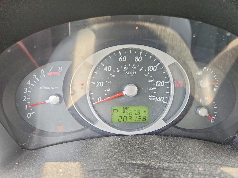 2008 Hyundai Tucson VIN KM8JN72D98U768963 COPART salvage auction — FRONT END, Va - Certificate Of Title, sold $400 on 2026-07-07 (photo 9)