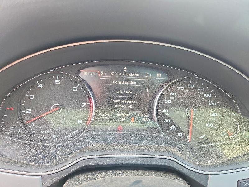 2019 Audi Q7 VIN WA1AHAF76KD025627 COPART salvage auction — SIDE, Il - Salvage Certificate, sold $2,400 on 2026-08-04 (photo 9)
