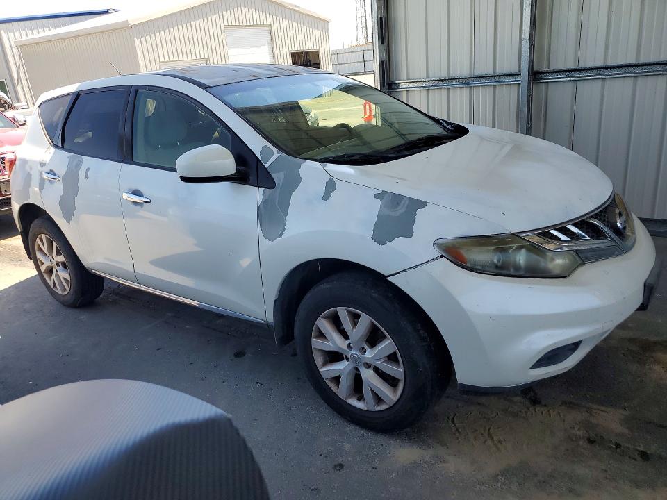 2013 Nissan Murano VIN JN8AZ1MU4DW209892 COPART salvage auction — REAR END, CA - SALVAGE CERTIFICATE, sold $525 on 2026-07-16 (photo 4)