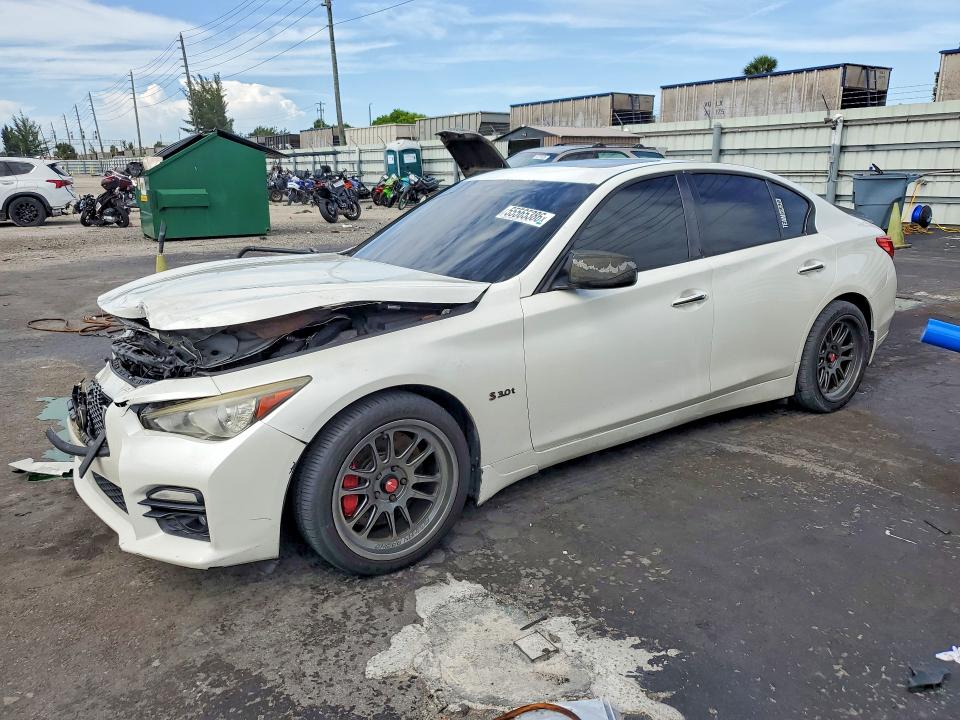 2017 Infiniti VIN JN1FV7AP5HM850925 COPART salvage auction — FRONT END, Fl - Cert Of Title Slvg Rebuildable, sold $2,100 on 2026-07-08 (photo 1)