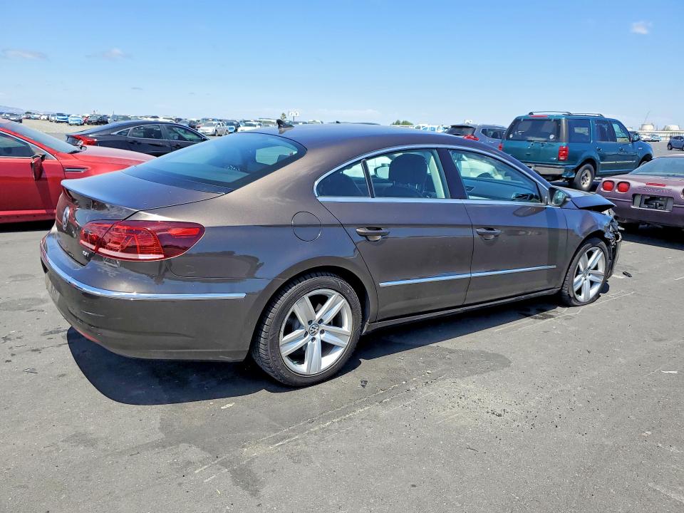 2013 Volkswagen Cc VIN WVWBP7AN0DE523566 COPART salvage auction — FRONT END, CA - SALVAGE CERTIFICATE, sold $675 on 2026-07-22 (photo 3)