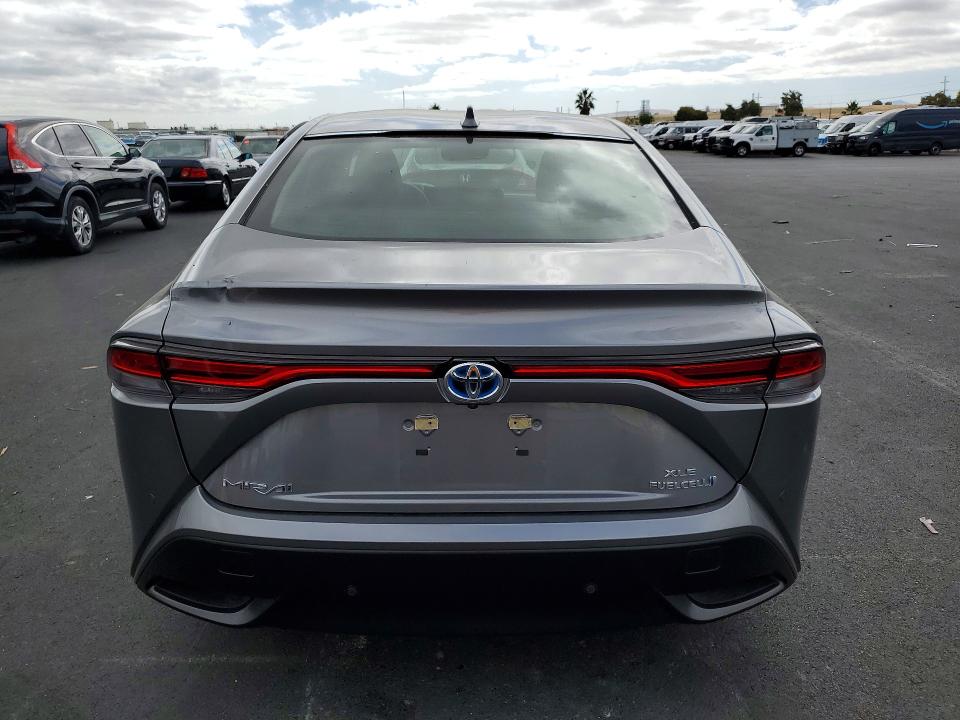 2021 Toyota Mirai VIN JTDAAAAA2MA000645 COPART salvage auction — SIDE, CA - SALVAGE CERTIFICATE, sold $50 on 2026-07-22 (photo 6)