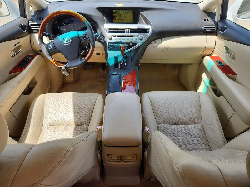 2010 Lexus Rx 350 VIN JTJZK1BA0A2000953 COPART salvage auction — FRONT END, IL - SALVAGE CERTIFICATE, sold $4,450 on 2026-07-21 (photo 8)