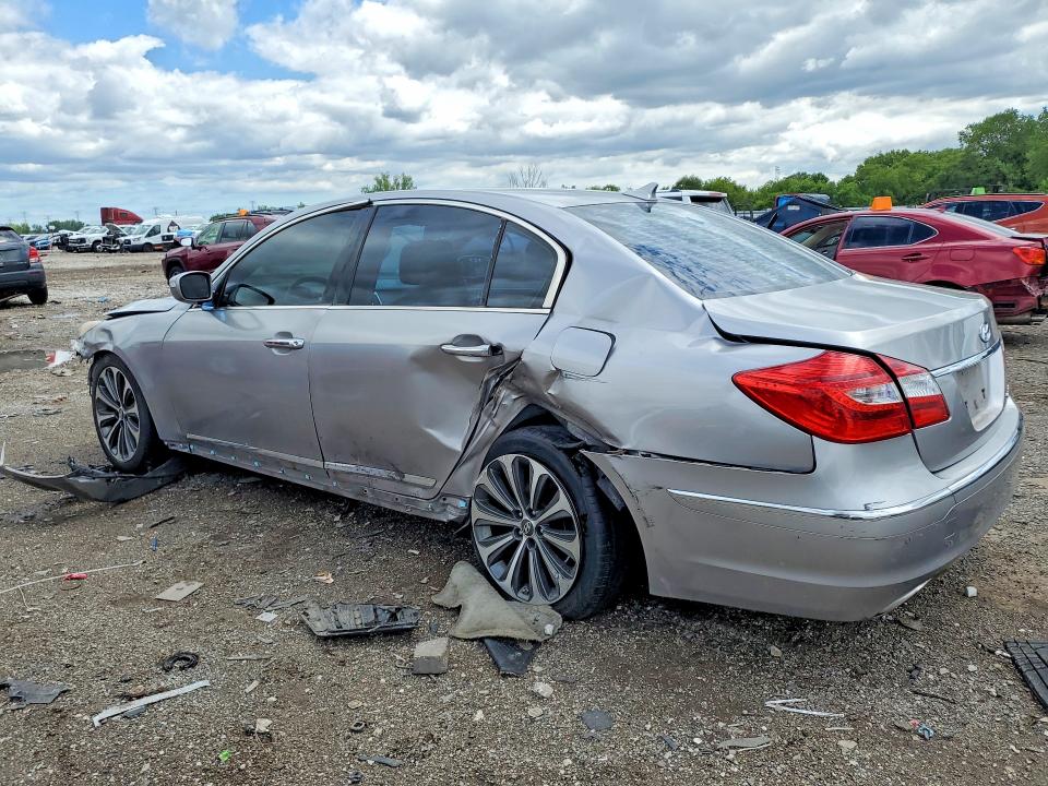 2012 Hyundai Genesis VIN KMHGC4DH0CU191800 COPART salvage auction — FRONT END, IL - SALVAGE CERTIFICATE, sold $225 on 2026-07-24 (photo 2)