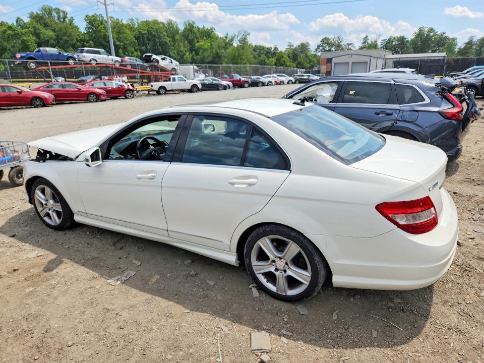 2010 Mercedes-benz C-klasse VIN WDDGF8BB3AF409558 COPART salvage auction — FRONT END, Md - Cert Of Salvage < 75% Damage, sold $700 on 2026-07-24 (photo 2)