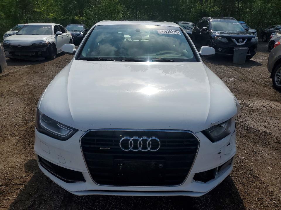 2016 Audi A4 VIN WAUFFCFLXGN014008 COPART salvage auction — FRONT END, On - Permit No Brand - Unfit, sold $3,150 on 2026-07-14 (photo 5)