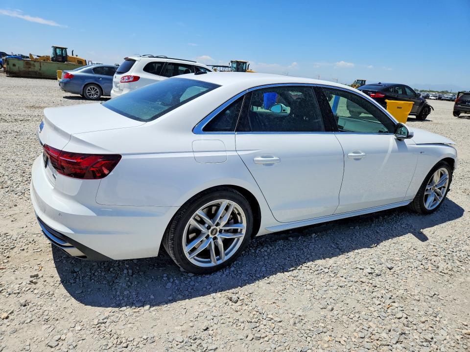 2023 Audi A4 VIN WAUEAAF4XPN011309 COPART salvage auction — FRONT END, Co - Public - Salvage Title, sold $325 on 2026-07-21 (photo 3)