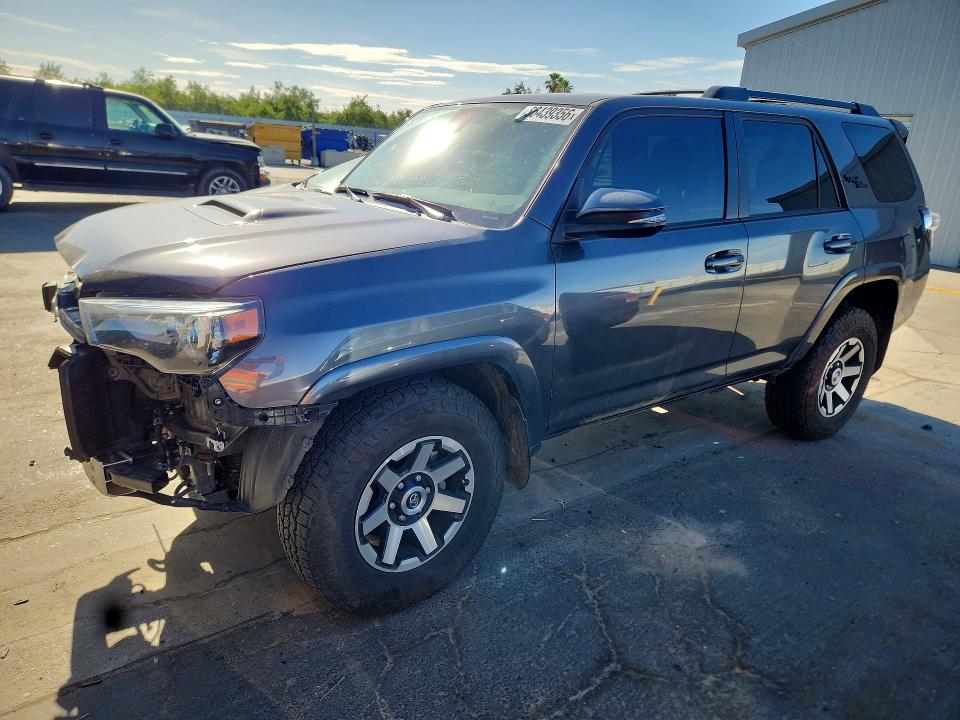 2021 Toyota 4runner VIN JTERU5JR8M5861971 COPART salvage auction — FRONT END, Ca - Salvage Certificate, sold $11,200 on 2026-07-23 (photo 1)