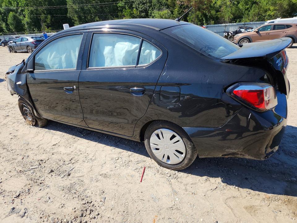 2024 Mitsubishi Mirage VIN ML32FUFJ5RHF11349 COPART salvage auction — ROLLOVER, Va - Cert Of Title - Salvage, sold $125 on 2026-07-21 (photo 2)