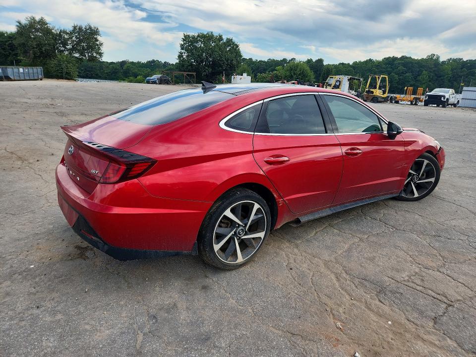 2021 Hyundai Sonata VIN 5NPEJ4J27MH133065 COPART salvage auction — FRONT END, Ga - Cert Of Title-Salvage, sold $3,200 on 2026-07-10 (photo 3)