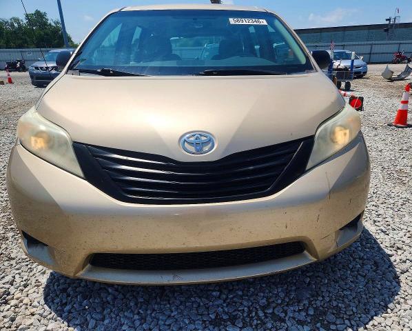2011 Toyota Sienna VIN 5TDZK3DC7BS020785 COPART salvage auction — REAR END, Oh - Cert Of Title-Salvage, sold $950 on 2026-07-31 (photo 5)