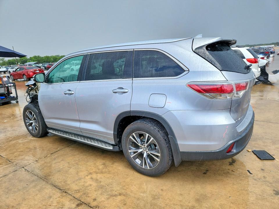 2016 Toyota Highlander VIN 5TDKKRFH5GS507035 COPART salvage auction — FRONT END, Tx - Certificate Of Title, sold $200 on 2026-07-30 (photo 2)