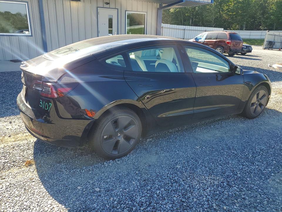 2021 Tesla VIN 5YJ3E1EA2MF063050 COPART salvage auction — REAR END, Nc - Salvage Certificate Of Title, sold $8,600 on 2026-07-16 (photo 3)