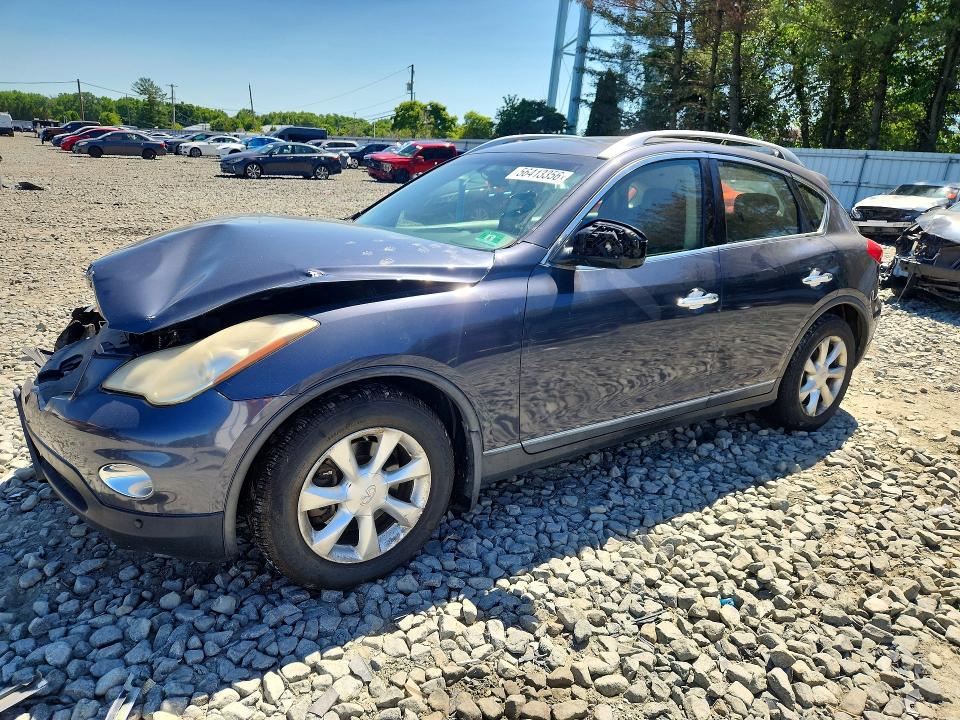 2010 Infiniti Ex35 VIN JN1AJ0HR5AM755484 COPART salvage auction — FRONT END, NJ - CERT OF TITLE-SALVAGE, sold $500 on 2026-07-27 (photo 1)