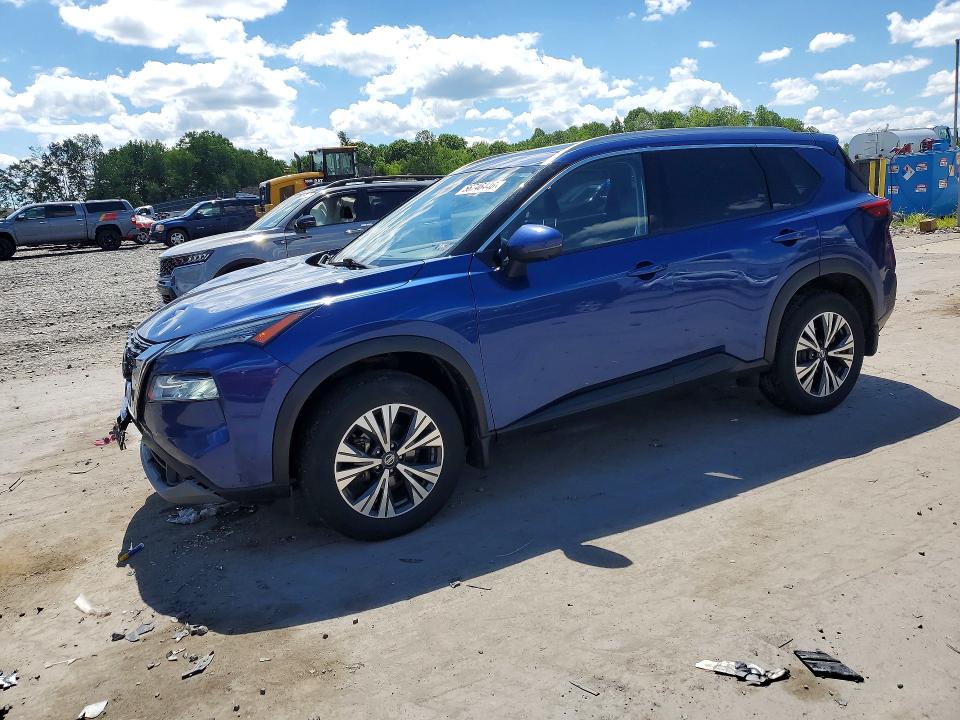 2021 Nissan Rogue VIN JN8AT3BB5MW222536 COPART salvage auction — SIDE, Pa - Certificate Of Salvage, sold $700 on 2026-07-29 (photo 1)