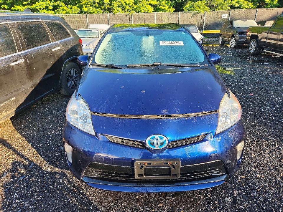 2013 Toyota Prius VIN JTDKN3DU0D1730175 COPART salvage auction — REAR END, Md - Cert Of Salvage > 75% Damage, sold $450 on 2026-07-21 (photo 5)