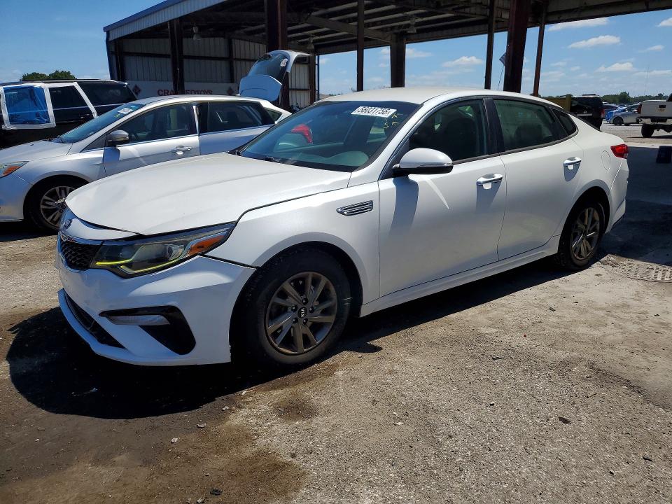 2019 Kia Optima VIN 5XXGT4L30KG318110 COPART salvage auction — FRONT END, Fl - Cert Of Title Slvg Rebuildable, sold $2,250 on 2026-07-06 (photo 1)