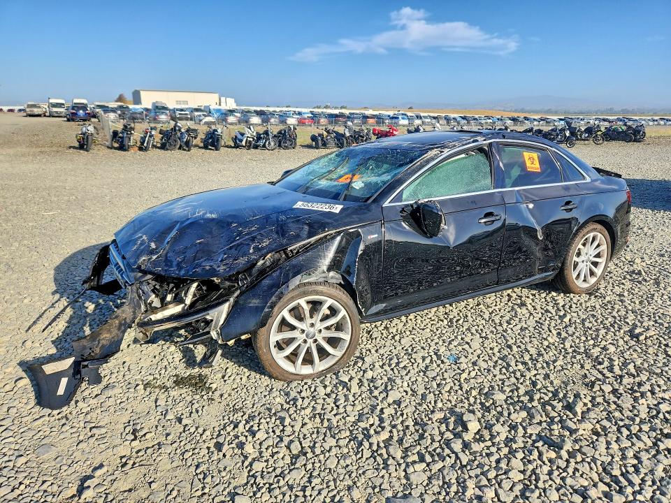 2018 Audi A4 VIN WAULMAF43JA047226 COPART salvage auction — ALL OVER, Ca - Salvage Certificate, sold $500 on 2026-07-27 (photo 1)