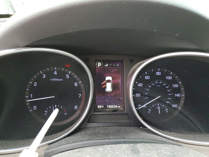 2017 Hyundai Santa fe VIN KM8SNDHF5HU203878 COPART salvage auction — MECHANICAL, Ky - Cert Of Title-Rebuilt Vehicle, sold $1,800 on 2026-07-17 (photo 9)