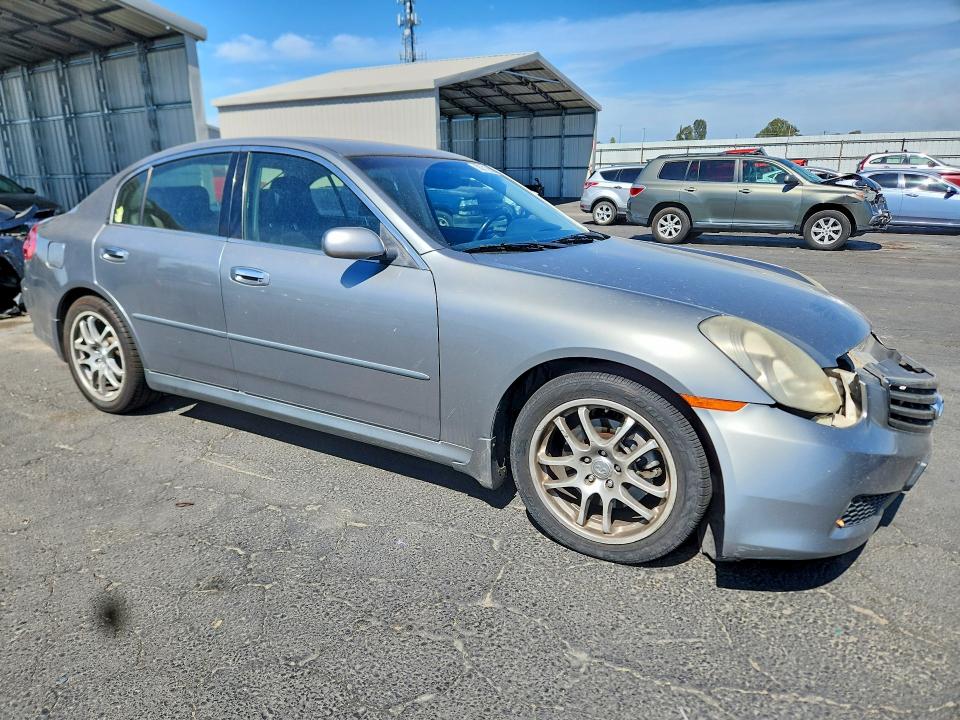 2005 Infi G35 VIN JNKCV51E05M224485 COPART salvage auction — FRONT END, CA - SALVAGE CERTIFICATE, sold $1,050 on 2026-07-16 (photo 4)