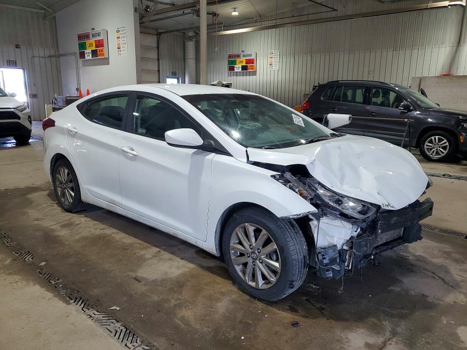 2016 Hyundai Elantra VIN 5NPDH4AE3GH746791 COPART salvage auction — FRONT END, Pa - Certificate Of Salvage, sold $700 on 2026-07-06 (photo 4)