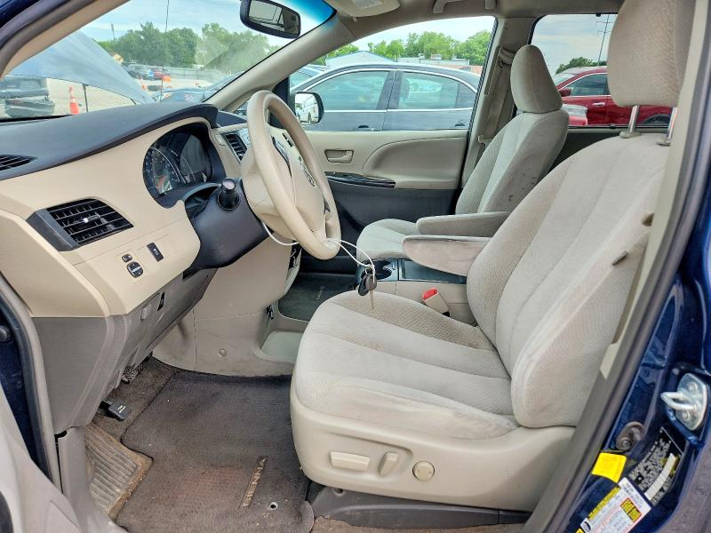 2012 Toyota Sienna VIN 5TDKK3DC7CS245727 COPART salvage auction — FRONT END, Oh - Cert Of Title-Salvage, sold $175 on 2026-07-31 (photo 7)