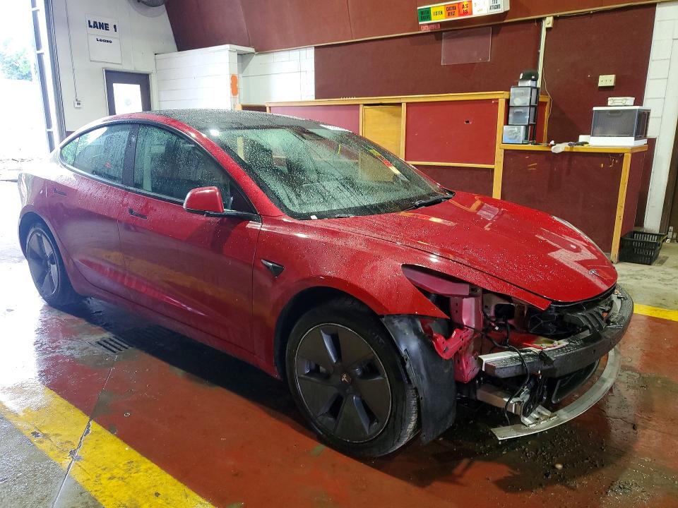 2022 Tesla Model 3 VIN 5YJ3E1EB9NF288513 COPART salvage auction — FRONT END, CT - CERTIFICATE OF TITLE, sold $10,800 on 2026-07-08 (photo 4)