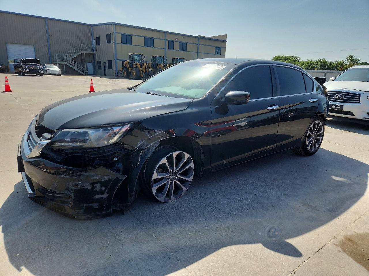 2013 Honda Accord VIN 1HGCR2F56DA283202 COPART salvage auction — Rear End, TX - SALVAGE VEHICLE TITLE, sold $1,100 on 2026-07-09 (photo 1)
