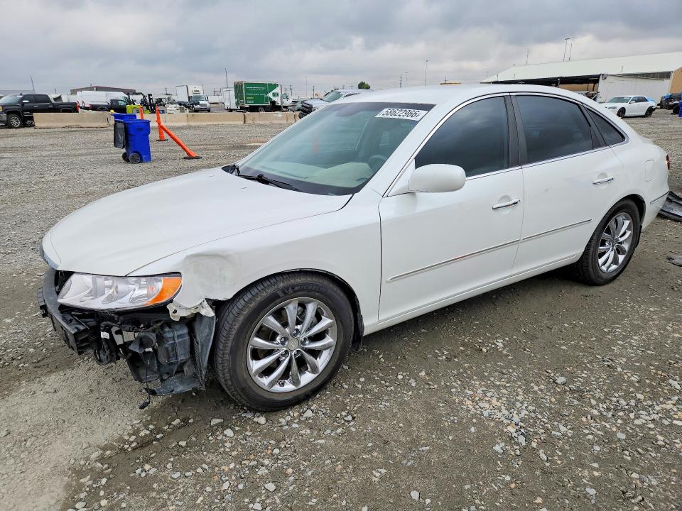 2009 Hyundai Azera VIN KMHFC46D79A360047 COPART salvage auction — FRONT END, Co - Public - Salvage Title, sold $1,350 on 2026-07-07 (photo 1)