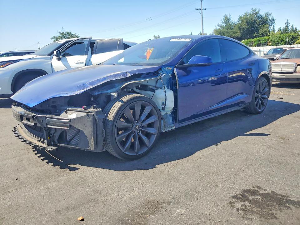 2017 Tesla VIN 5YJSA1E17HF217247 COPART salvage auction — FRONT END, Ca - Salvage Certificate, sold $2,600 on 2026-07-28 (photo 1)