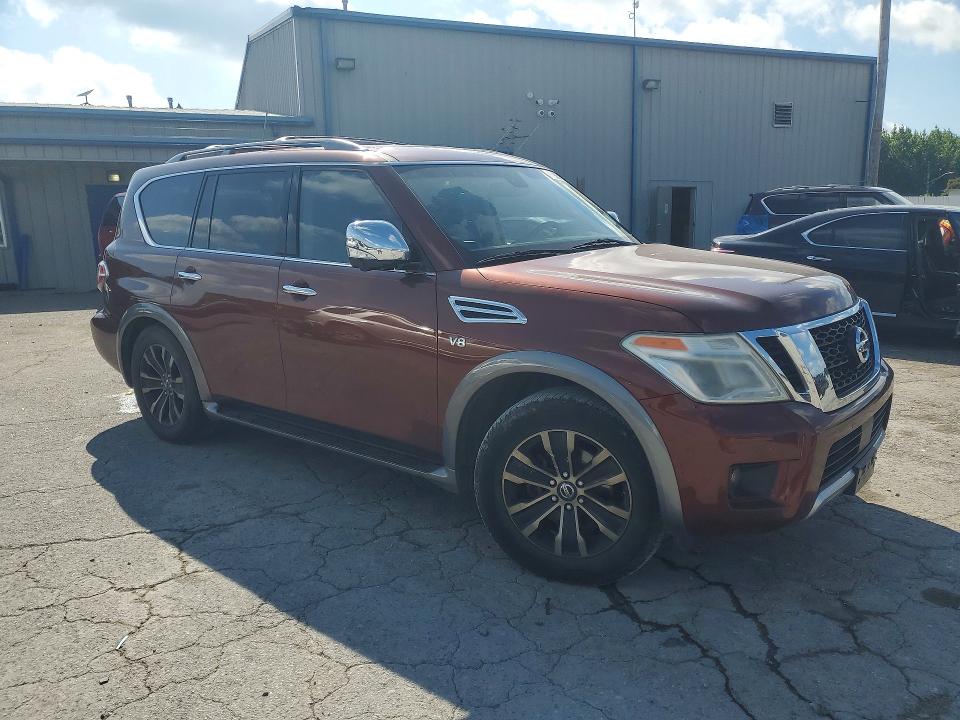 2017 Nissan Armada VIN JN8AY2NC8H9509101 COPART salvage auction — NORMAL WEAR, Tn - Certificate Of Title, sold $4,200 on 2026-07-21 (photo 4)
