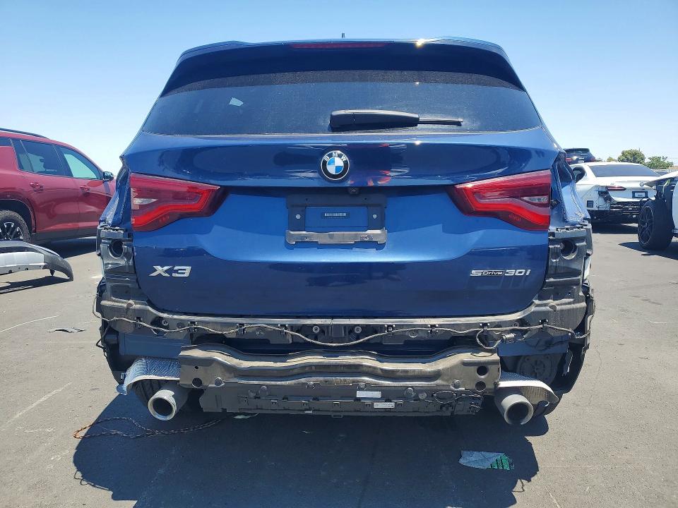 2021 BMW X3 VIN 5UXTY3C00M9G33460 COPART salvage auction — FRONT END, Ca - Salvage Certificate, sold $9,700 on 2026-07-20 (photo 6)