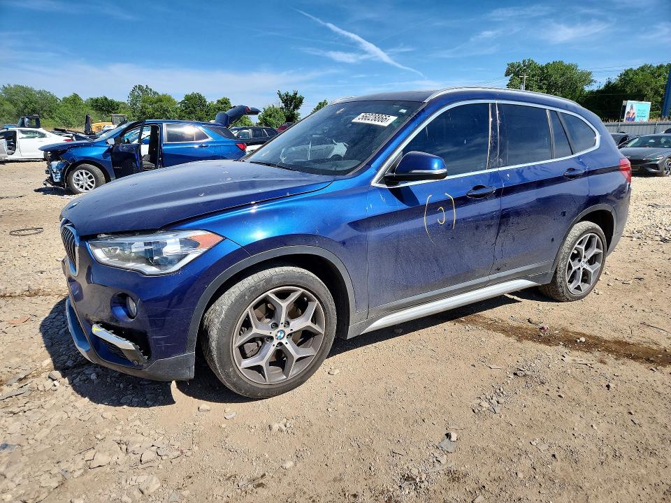 2019 BMW X1 VIN WBXHU7C5XK3H44638 COPART salvage auction — FRONT END, Il - Salvage Certificate, sold $3,500 on 2026-07-31 (photo 1)