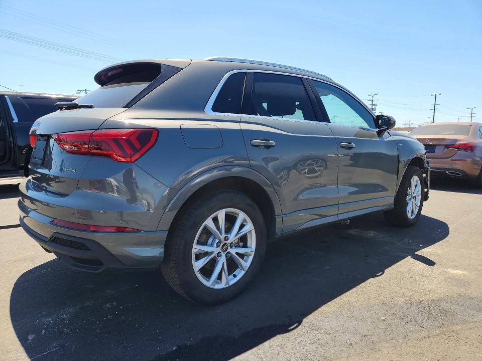 2025 Audi Q3 VIN WA1DECF38S1087157 COPART salvage auction — FRONT END, Ca - Salvage Certificate, sold $18,000 on 2026-07-08 (photo 3)