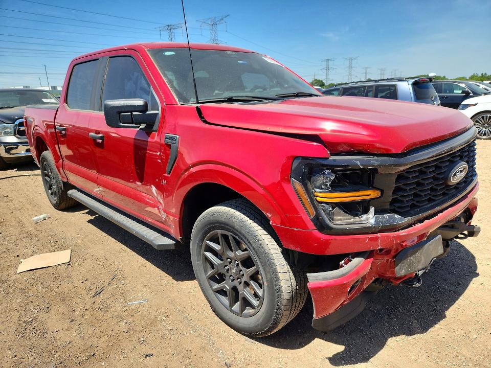 2024 Ford F-150 VIN 1FTEW2LP7RKD55127 COPART salvage auction — FRONT END, Wv - Salvage Certificate, sold $15,500 on 2026-07-30 (photo 4)