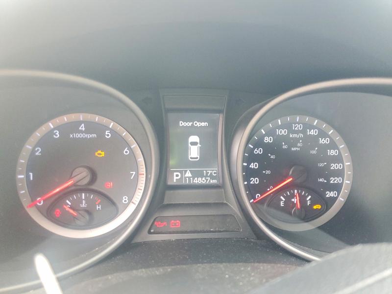 2014 Hyundai Santa fe VIN 5XYZT3LB3EG127761 COPART salvage auction — MECHANICAL, On - Permit No Brand - Unfit, sold $2,950 on 2026-07-16 (photo 9)