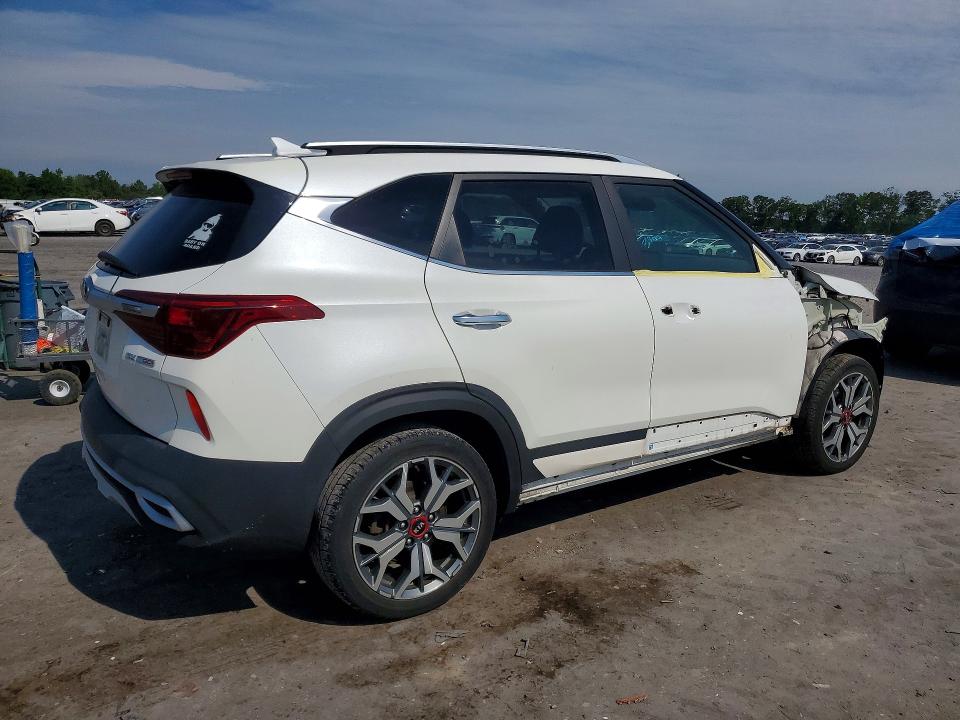 2021 Kia Seltos VIN KNDETCA23M7106602 COPART salvage auction — FRONT END, Va - Cert Of Title - Salvage, sold $3,100 on 2026-07-15 (photo 3)