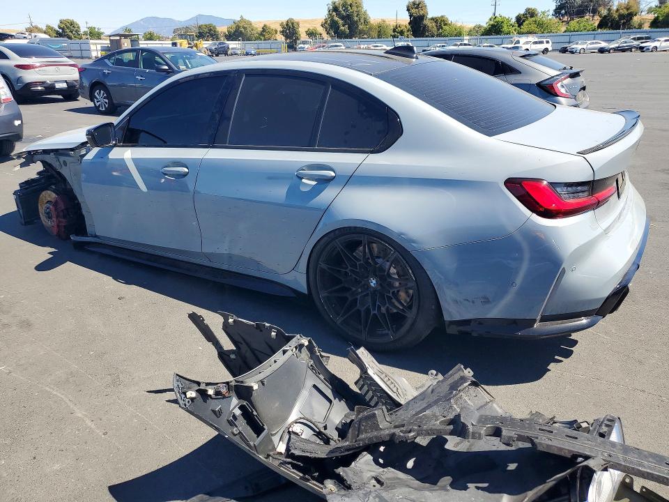 2022 BMW M3 VIN WBS33AY0XNFL75907 COPART salvage auction — UNDERCARRIAGE, Ca - Salvage Certificate, sold $31,250 on 2026-07-08 (photo 2)