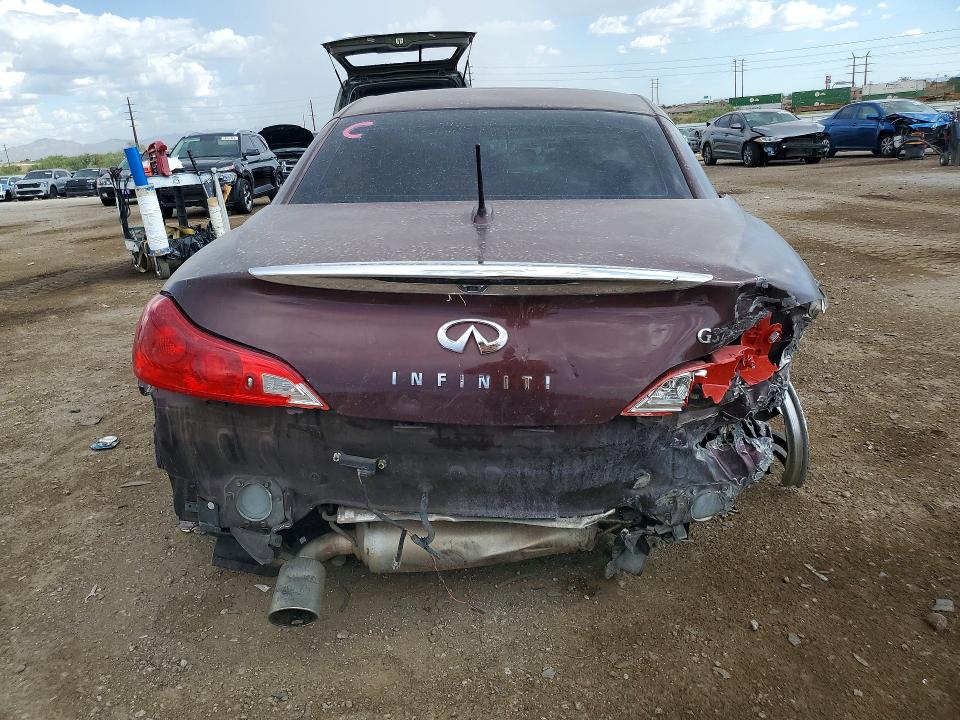 2010 Infiniti G37 VIN JN1CV6FEXAM354870 COPART salvage auction — UNDERCARRIAGE, AZ - CERT OF TITLE - SALVAGE, sold $275 on 2026-07-10 (photo 6)