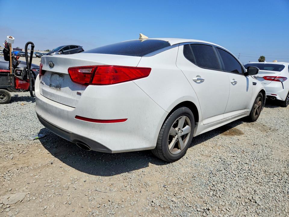 2015 Kia Optima VIN 5XXGM4A73FG502451 COPART salvage auction — FRONT END, CA - SALVAGE CERTIFICATE, sold $700 on 2026-07-31 (photo 3)