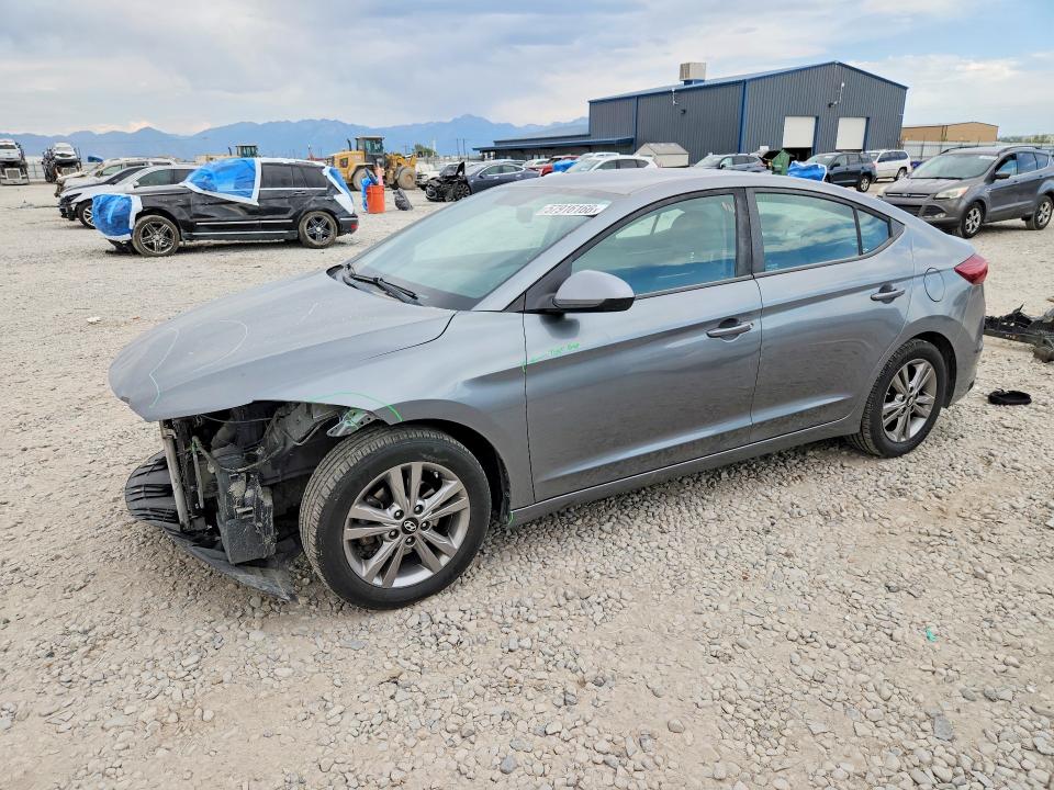 2018 Hyundai Elantra VIN KMHD84LFXJU498702 COPART salvage auction — FRONT END, Oh - Cert Of Title-Salvage, sold $1,700 on 2026-07-17 (photo 1)