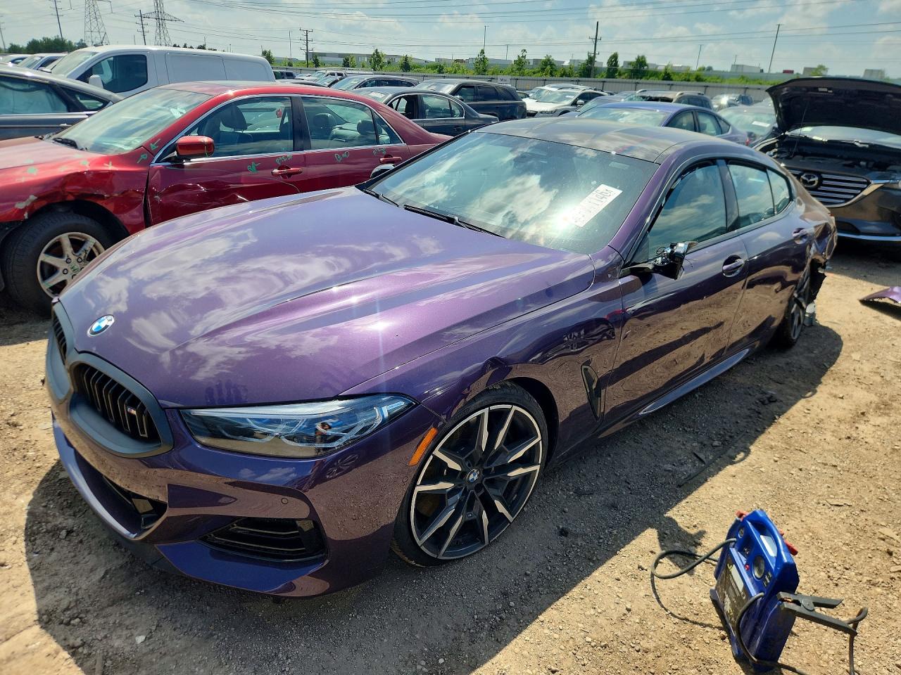 2026 BMW M850i xDrive VIN WBAGV8C03TCW98467 COPART salvage auction — Rear End, IL - SALVAGE CERTIFICATE, sold $34,500 on 2026-08-11 (photo 1)