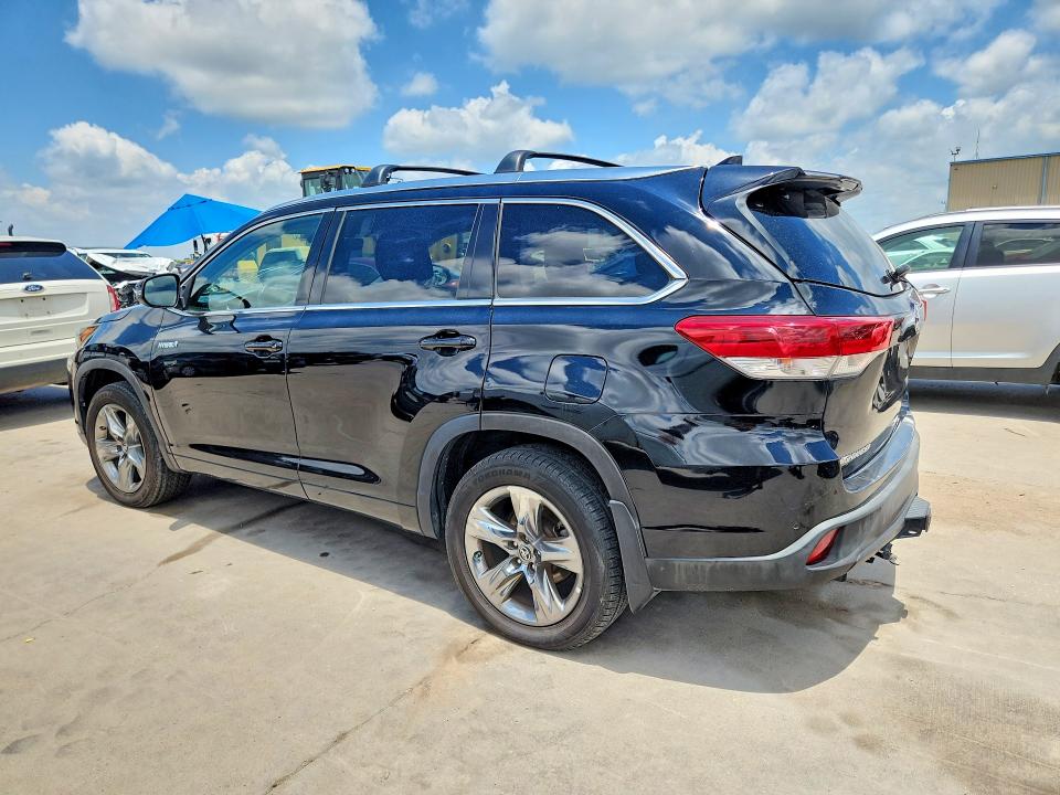 2019 Toyota Highlander VIN 5TDDGRFH3KS054746 COPART salvage auction — HAIL, Ca - Dis/Dlr/Exp Only Clean Title, sold $13,200 on 2026-07-13 (photo 2)