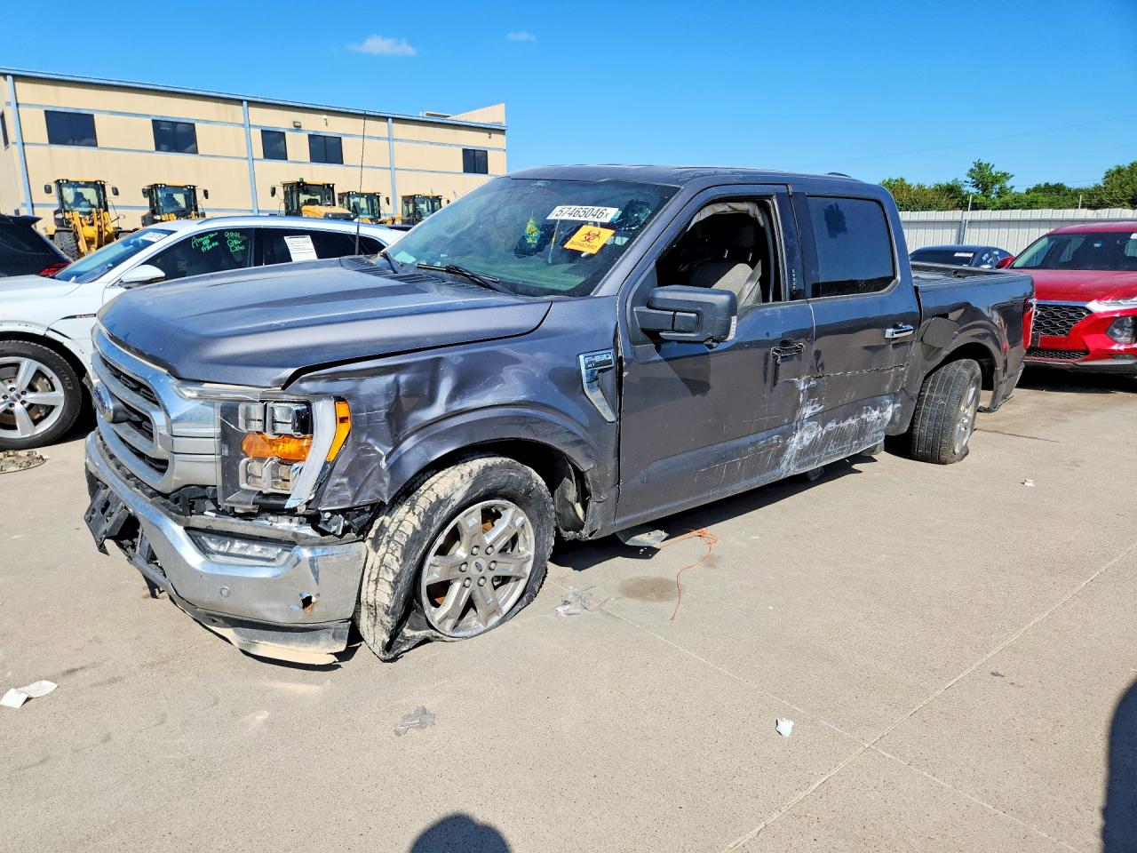 2021 Ford F-150 Lightning VIN 1FTEW1C52MFC71193 COPART salvage auction — Side, TX - CERTIFICATE OF TITLE, sold $7,000 on 2026-07-08 (photo 1)