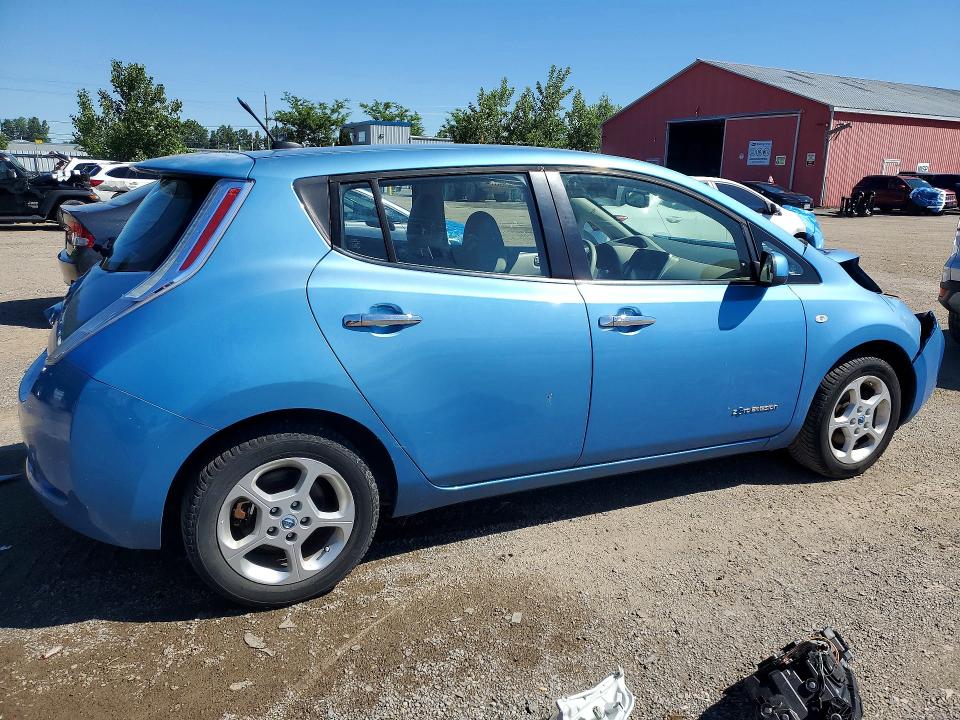 2012 Nissan Leaf VIN JN1AZ0CP7CT016088 COPART salvage auction — FRONT END, On - Permit Salvage, sold $400 on 2026-07-14 (photo 3)